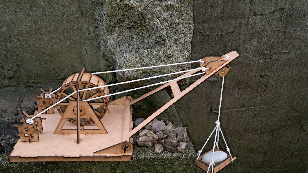 Epic 3D Treadwheel Crane Build — Engineering From the Past!