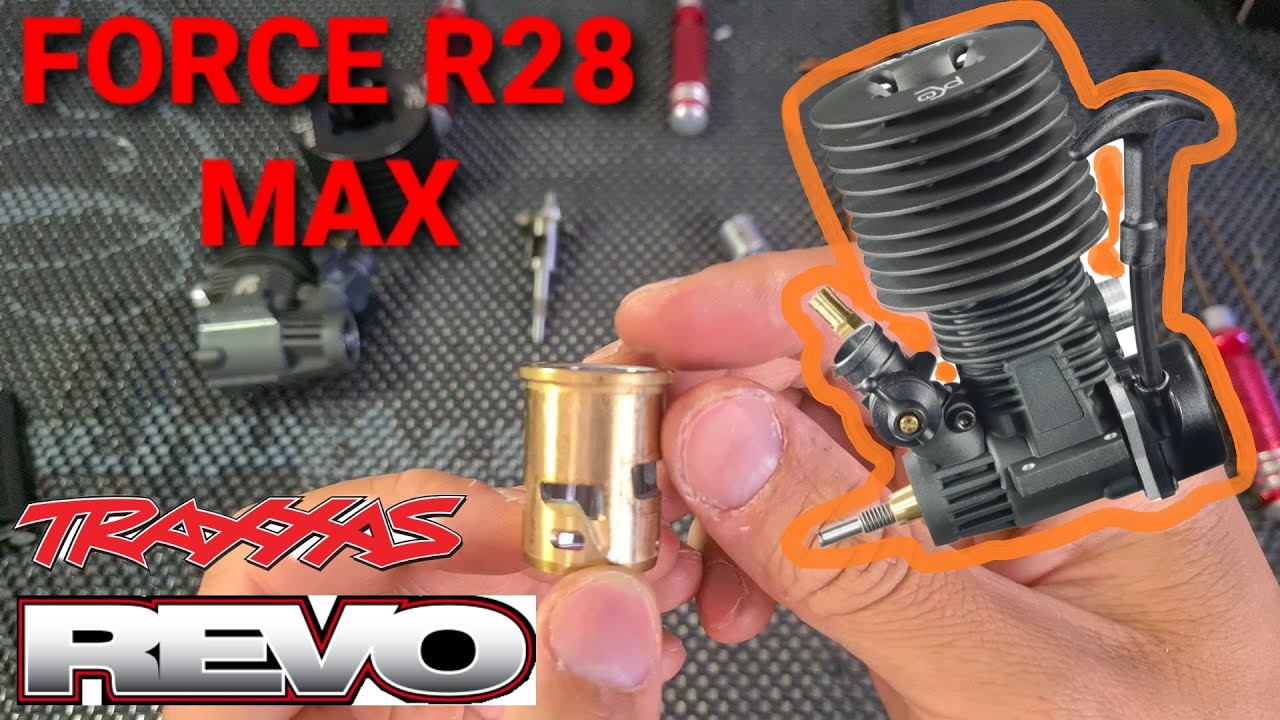 Cheap 4.6cc Nitro Engine for Traxxas REVO and T-Maxx: Force r28 Max Take Apart and First Run