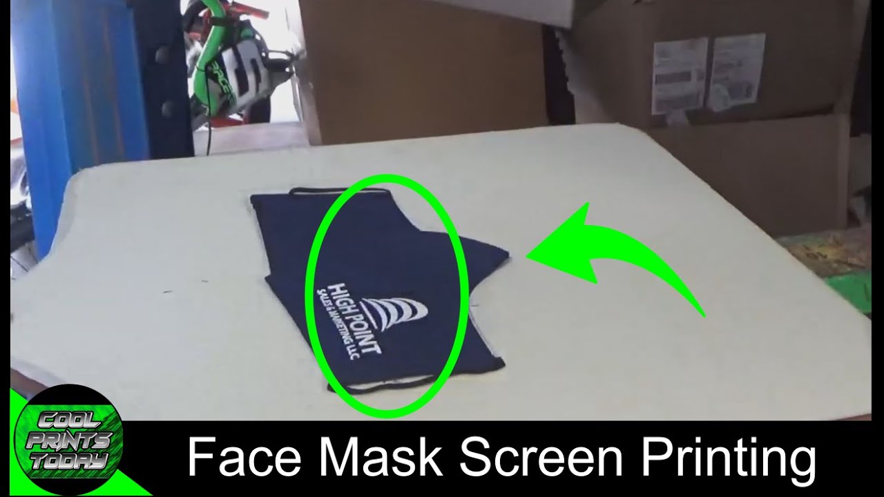 How To Print On A FaceMask With Plastisol Ink -  Screen Printing From Home