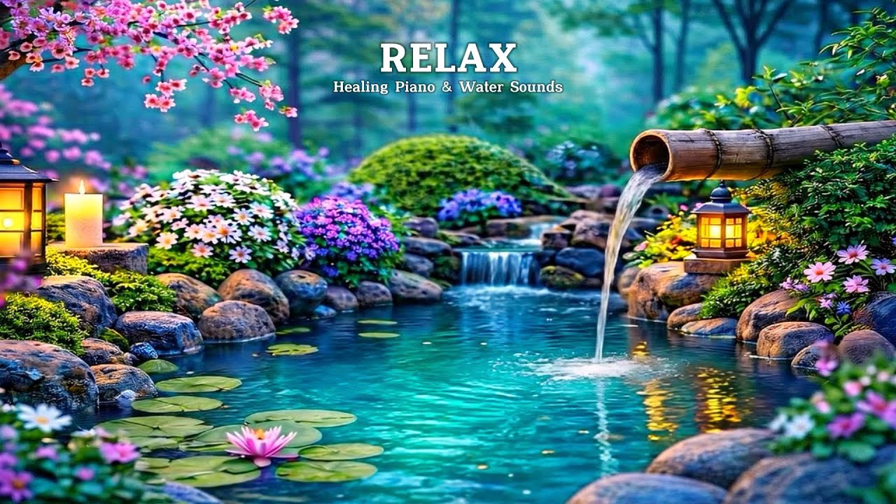 Healing Piano & Water Sounds for Stress Release, Mental Reset & Inner Peace