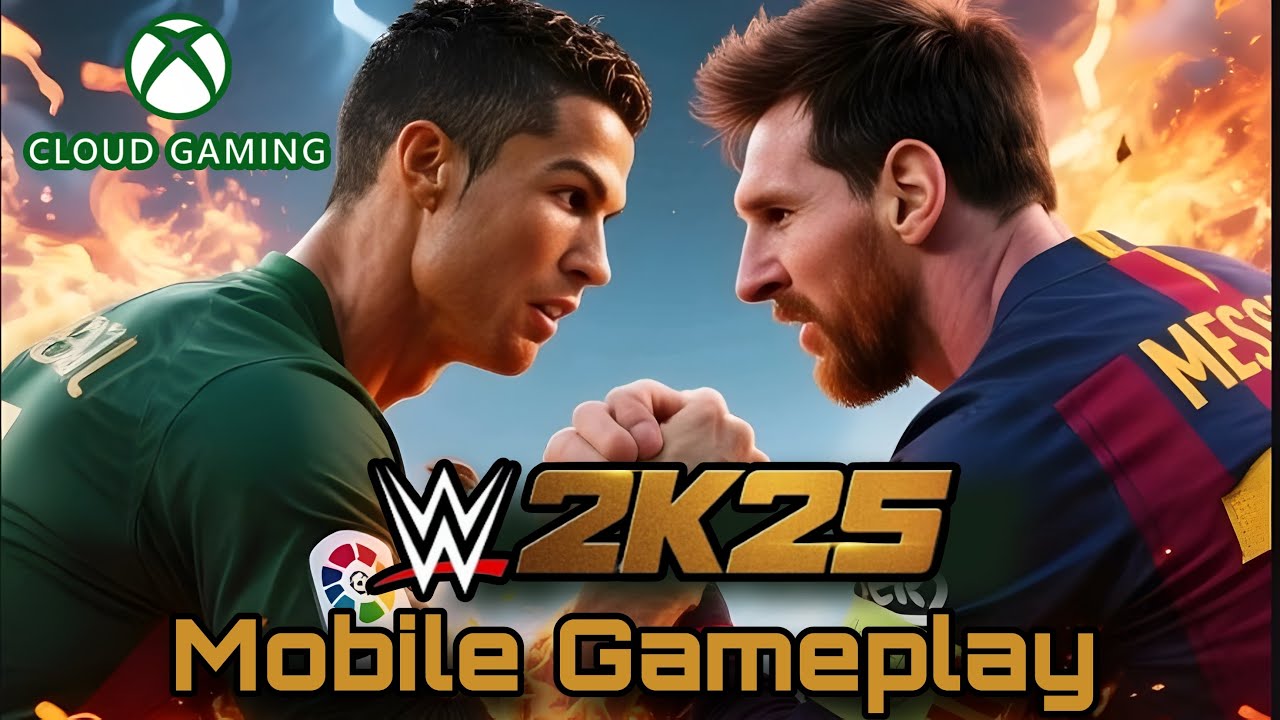 RONALD VS MESSI | WWE 2K25 ANDROID GAMEPLAY LIVE | XBOX CLOUD GAMING |