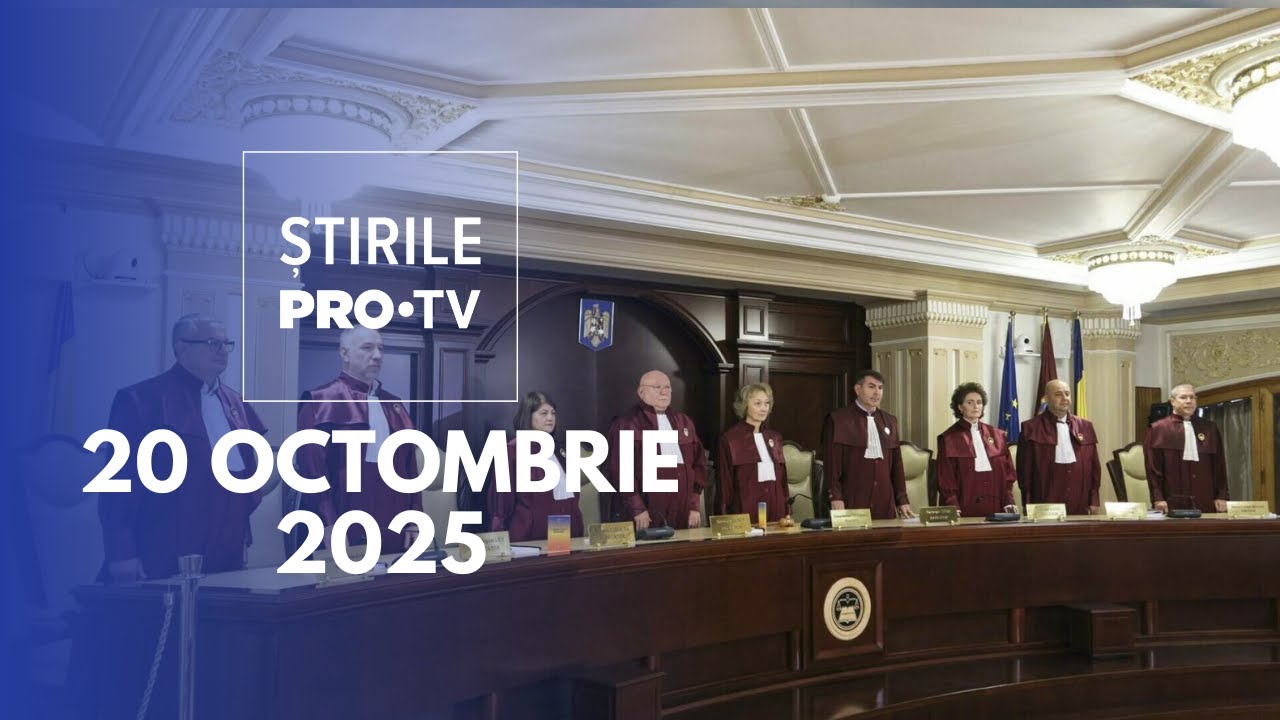 Știrile PRO TV - 20 Octombrie 2025 | Legea pensiilor magistraților, respinsă de CCR