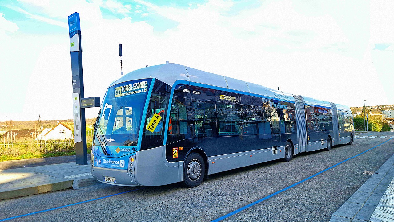 [INAUGURATION !] Bus TZen Ligne 4🚍Van Hool ExquiCity Electric 24m : Corbeil-Essonnes🔁Viry-Châtillon