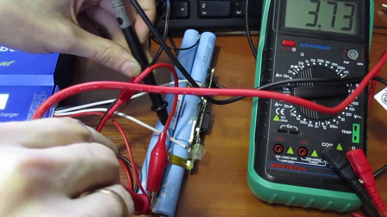 Ремонт батареи ноутбука, балансировка с помощью IMax B6 (часть 1)