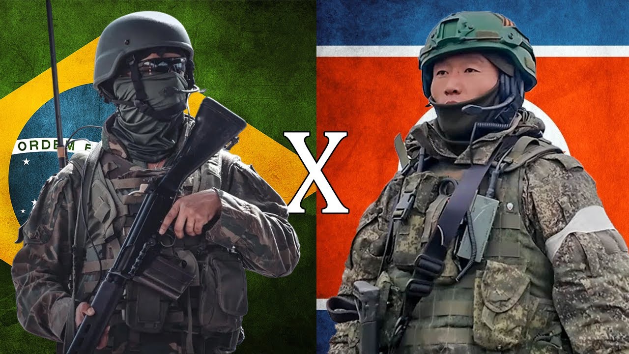 Brasil x Coreia do Norte - Compara&ccedil;&atilde;o Militar (2025)