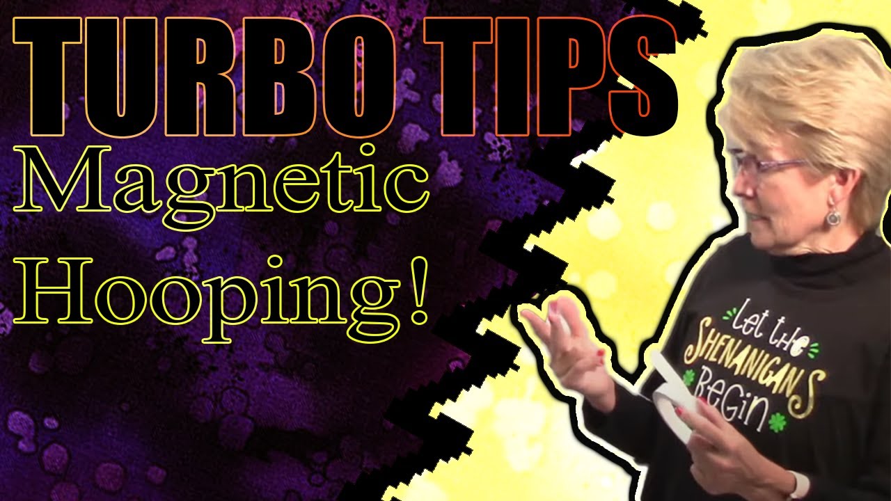 A Neat Trick For Your Magnetic Embroidery Hoop! Turbo Tips!