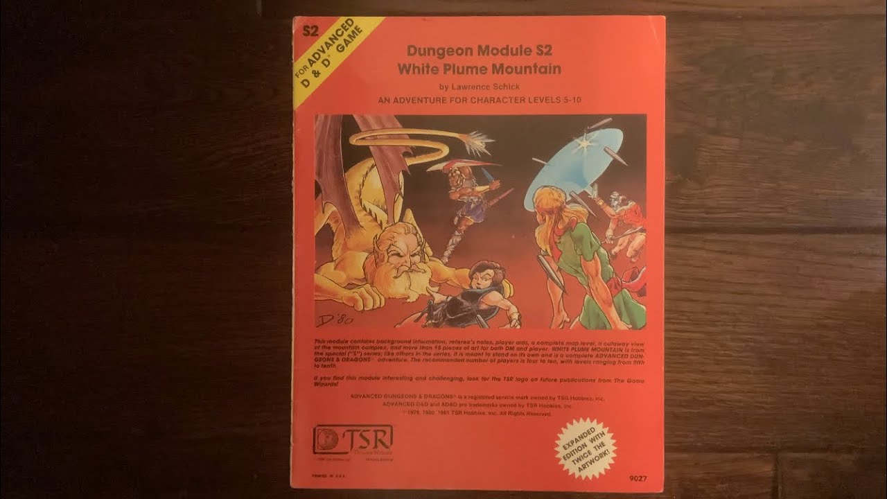 Over the Top Dungeon Crawl - S2 White Plume Mountain - TSR D&D Module Review with 100% Flip 4K
