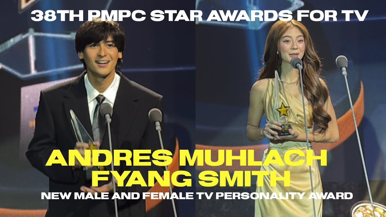 ANDRES MUHLACH at FYANG SMITH WINNER sa PMPC STAR AWARDS