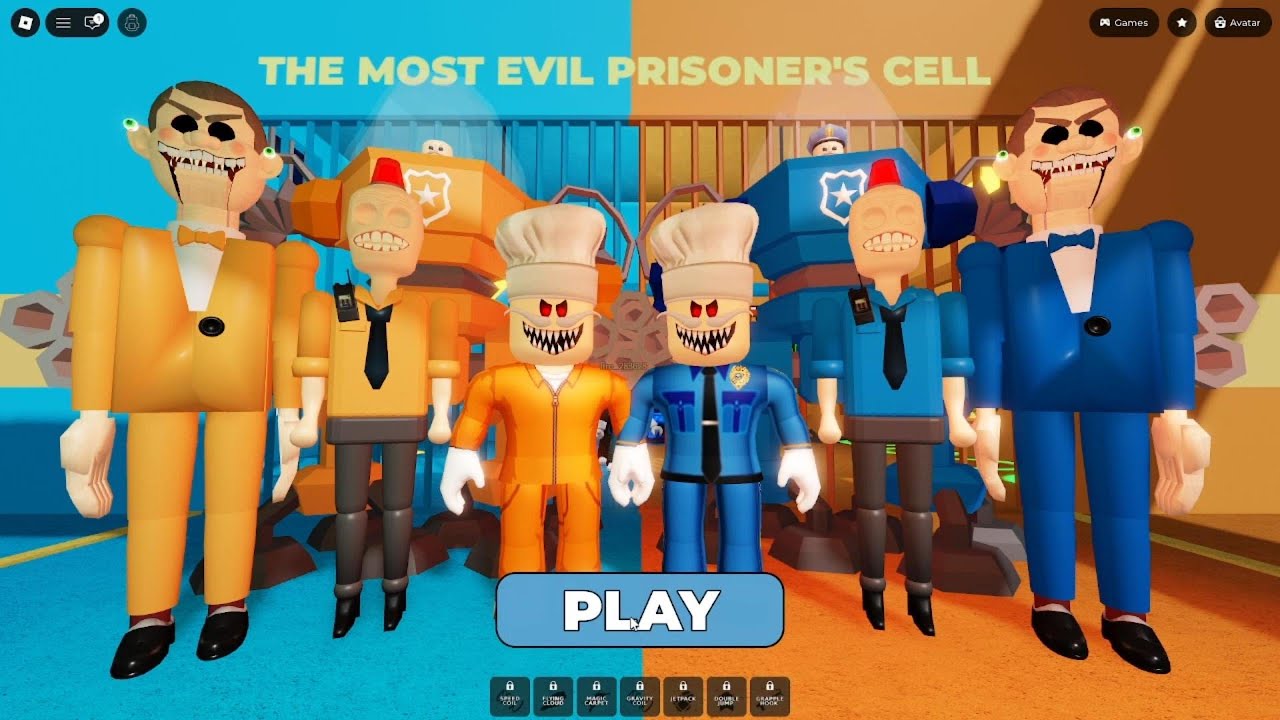 ROBLOX : PRISONER VS POLICE PRISON RUN #roblox #games #gaming #play #gameplay