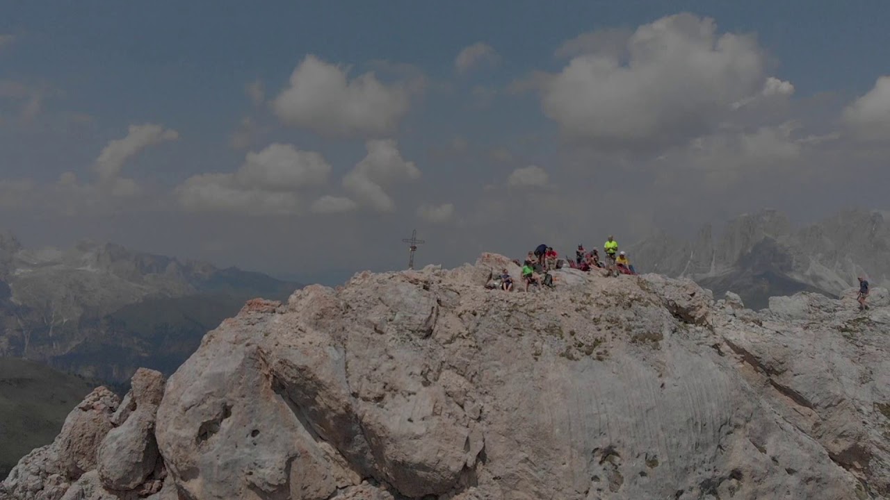 Z plecakiem bez biura  na Via Ferrata dei Finanzieri