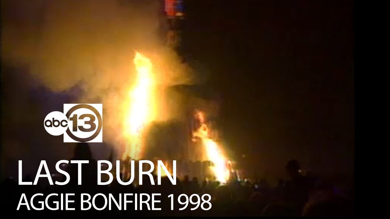 Last Texas A&M Aggie Bonfire in 1998