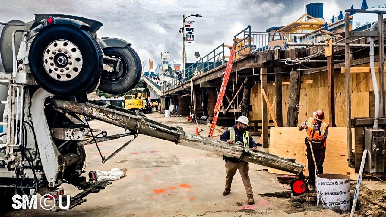 𝗣𝗢𝗨𝗥 𝗜𝗧 𝗢𝗡: Pier Ramp Foundations Underway