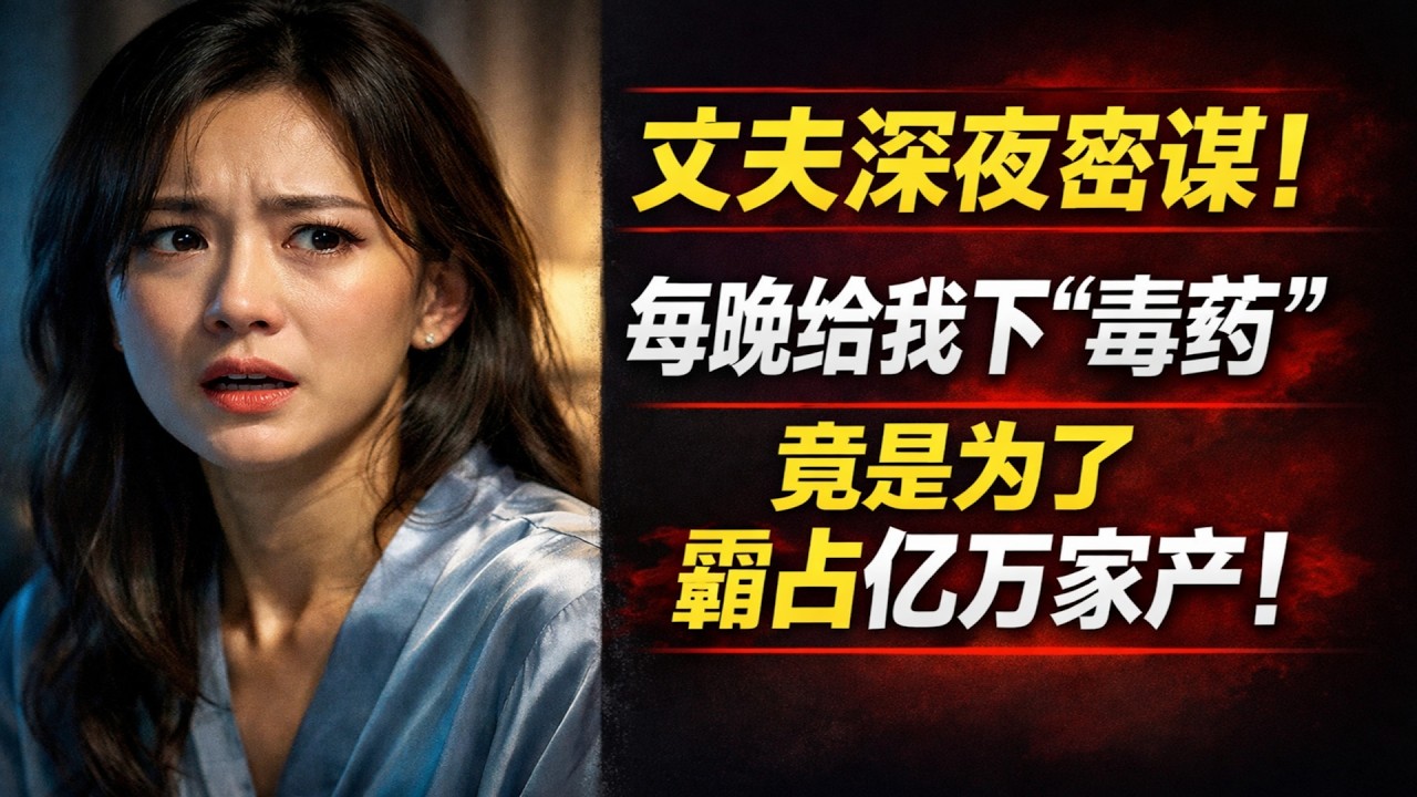 丈夫的深夜密谋：他每晚喂我“毒药”，竟是为了霸占亿万家产！