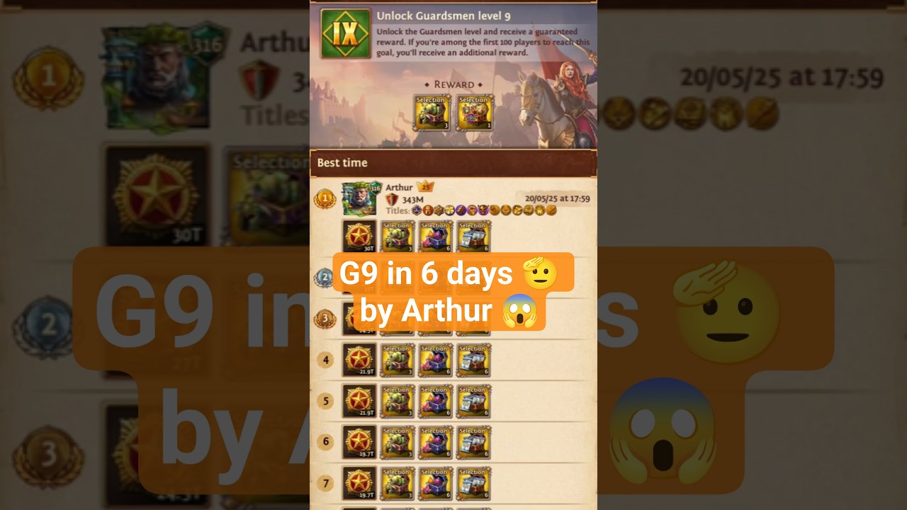 Total battle : G9 in 6 days? 😮 (Arthur)