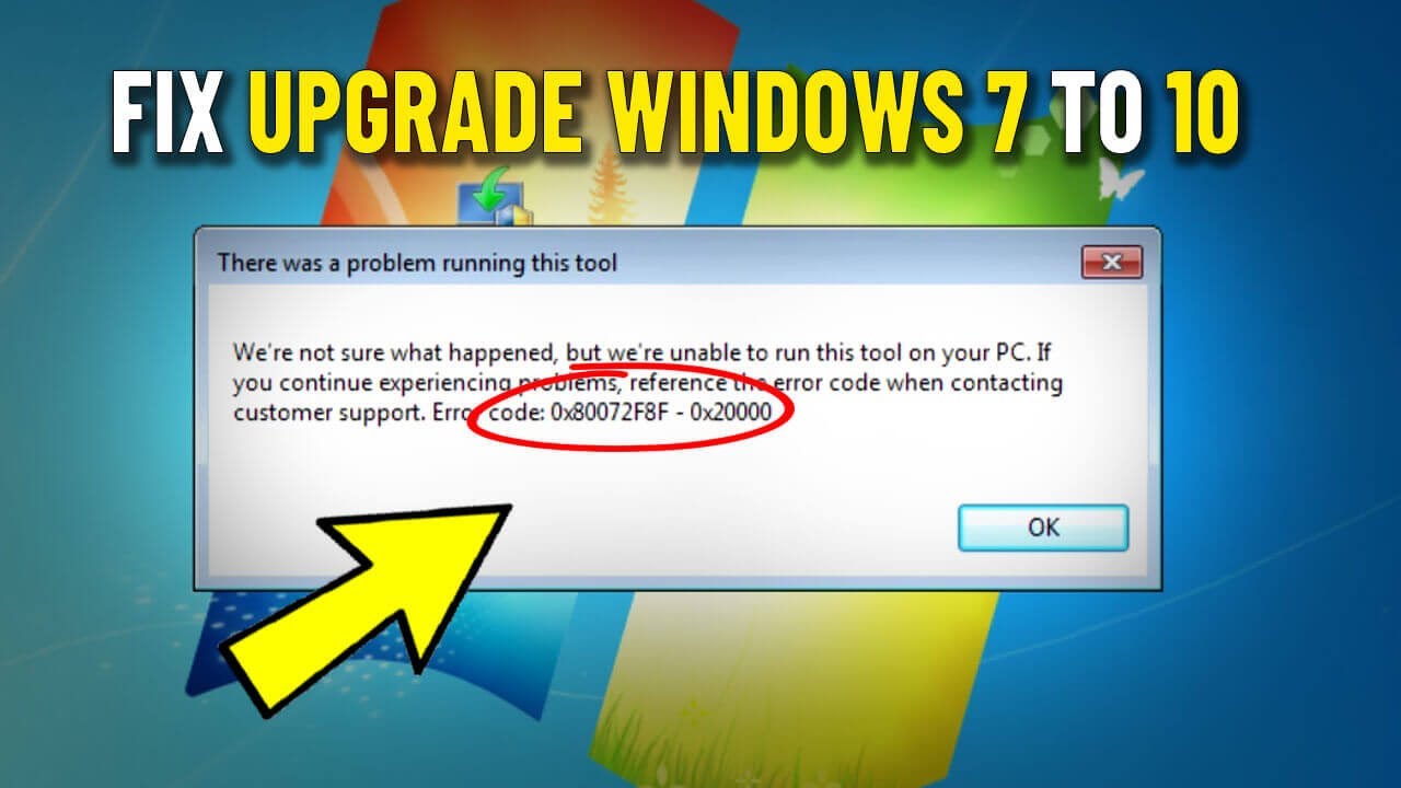 Как исправить ошибку 0x80072f8f - 0x20000 Media Creation Tool При обновлении Windows 7 до 10 ✅