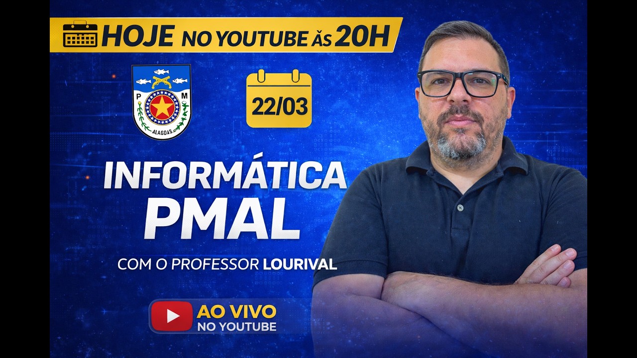 AUL&Atilde;O DE INFORM&Aacute;TICA PMAL 2026 - HD CURSOS