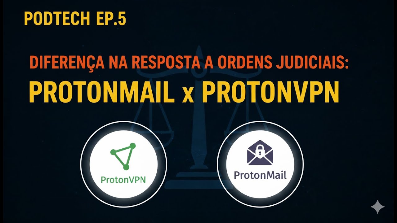 PODTECH EP.5 - ProtonMail x ProtonVPN: Entenda as Diferenças na Resposta a Ordens Judiciais