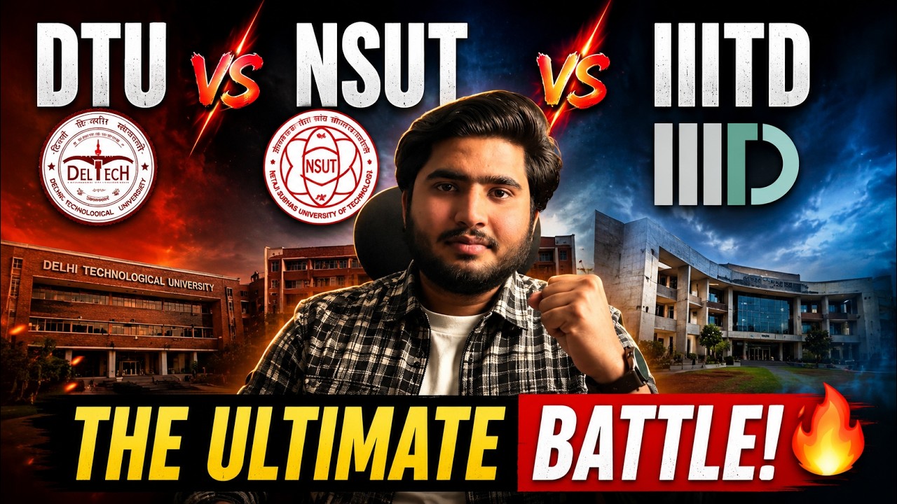 DTU vs NSUT vs IIIT Delhi 2026 ⚡ Placements, Fees, Cutoff, ROI & Coding Culture | Best College?