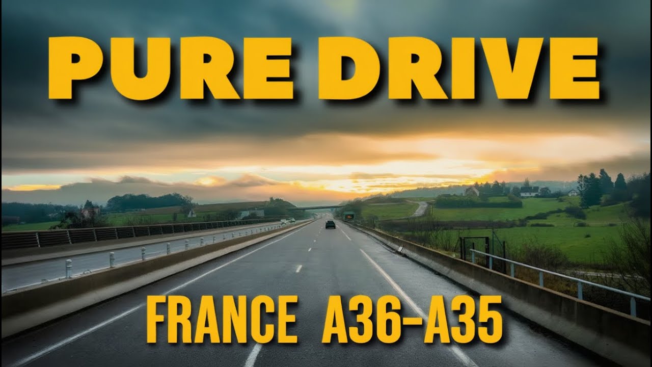 1-Hour Calm 🚛 Truck Drive Through Eastern France 🇫🇷| Real-Time POV 4K