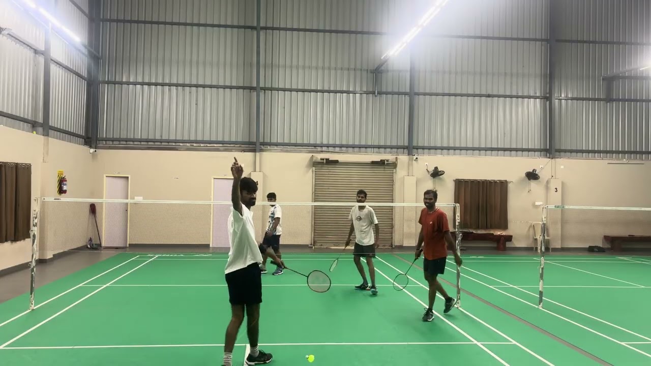 Badminton match Venkat Sp vs Karthi Suren