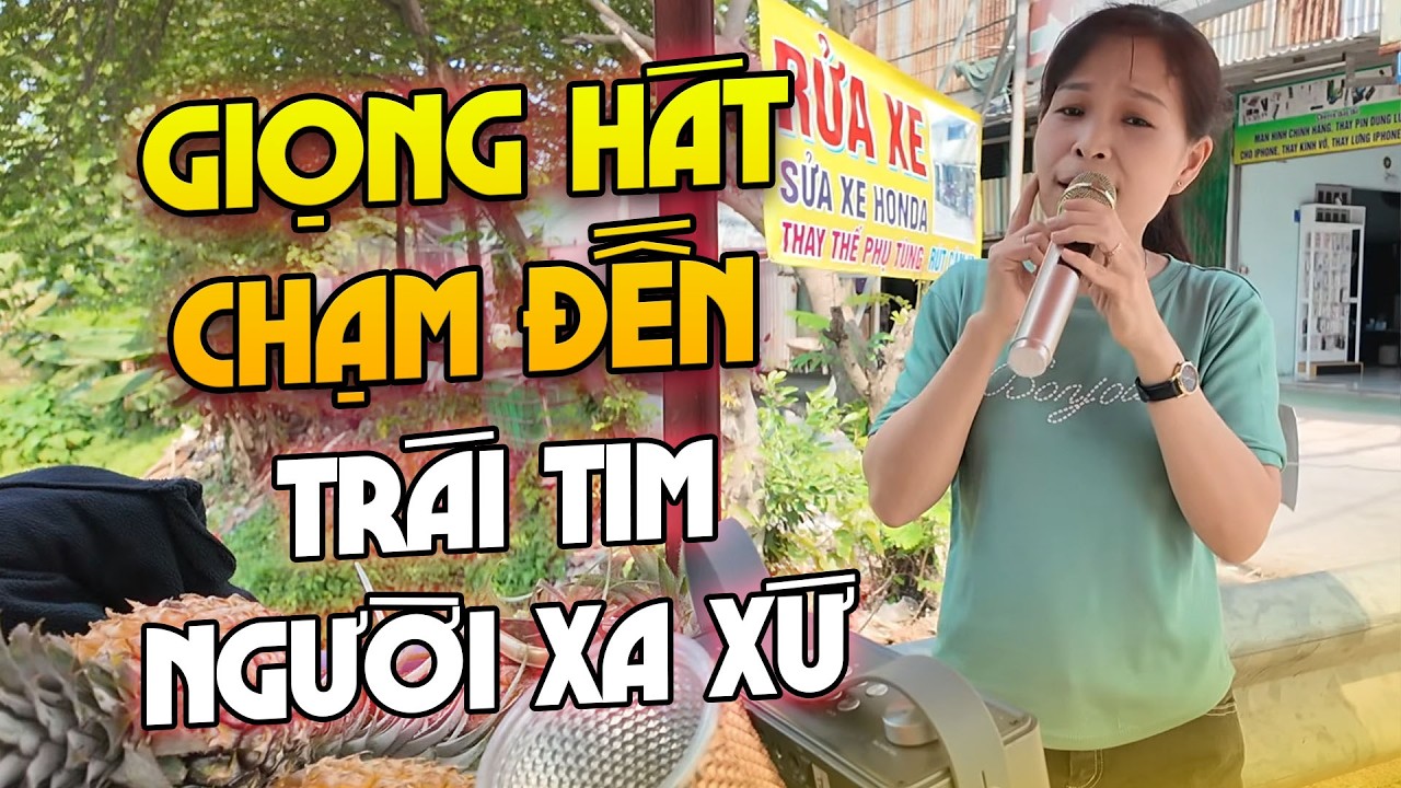 Cô gái bán thơm trổ tài hát nhạc vàng cuối năm: Giọng hát chạm đến trái tim người xa xứ