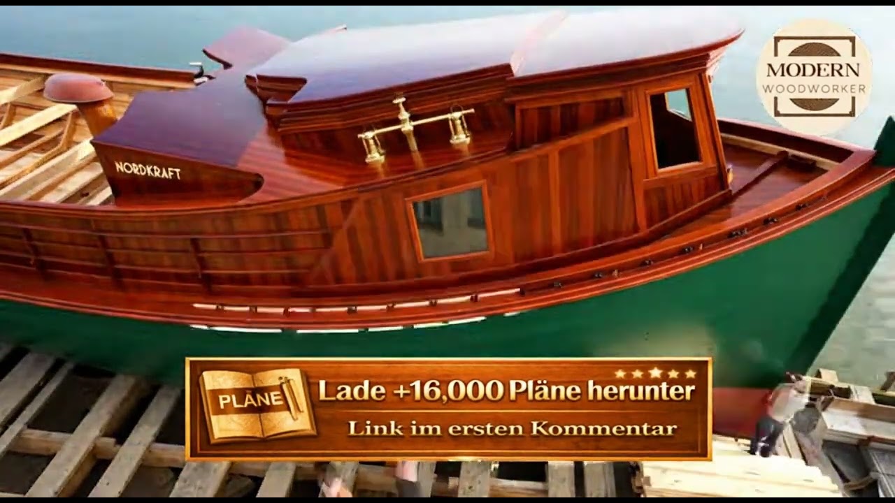 Unglaublicher Holzboot Bau – Diese Tugboat Konstruktion wird dich faszinieren