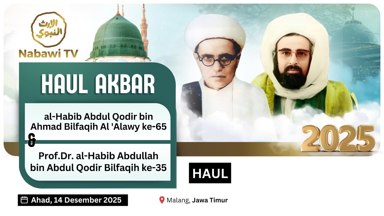 🔴LIVE PUNCAK HAUL AKBAR IMAMAIN RA - Ponpes Darul Hadist, Malang 2025 | Nabawi TV