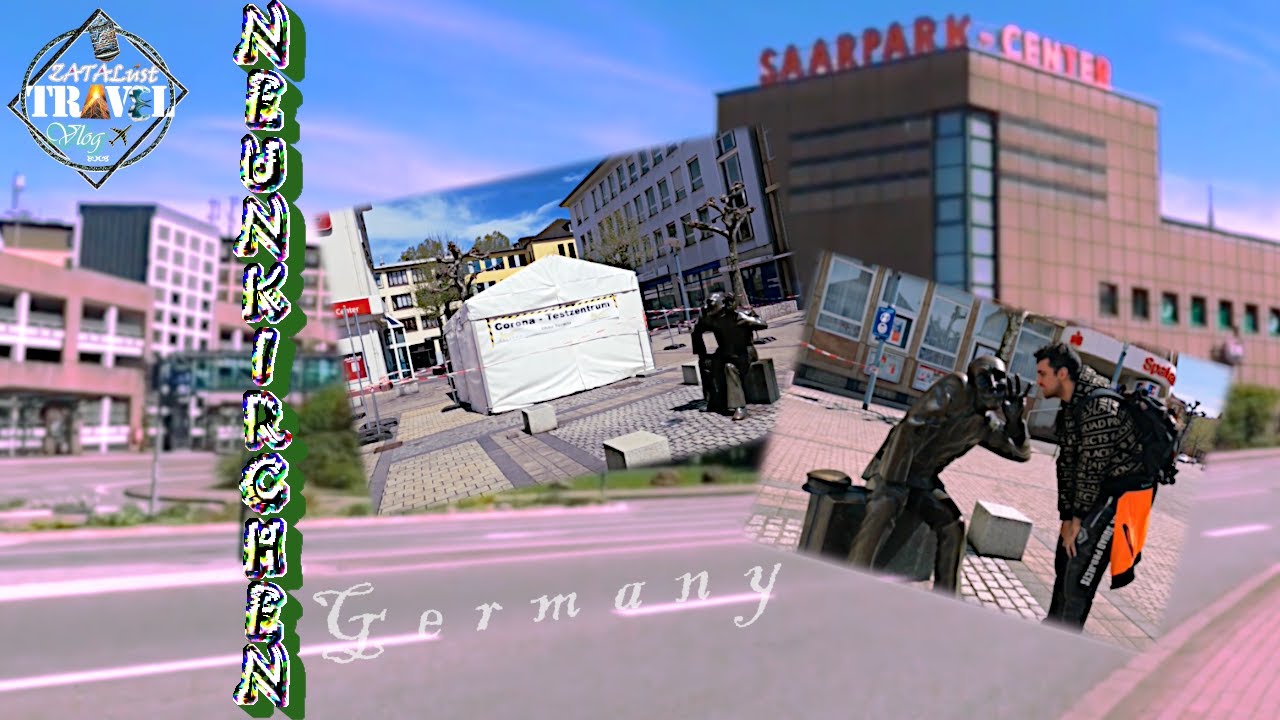 [2K Video] Neunkirchen, Germany in 3 hours (with subtitles + check-in)