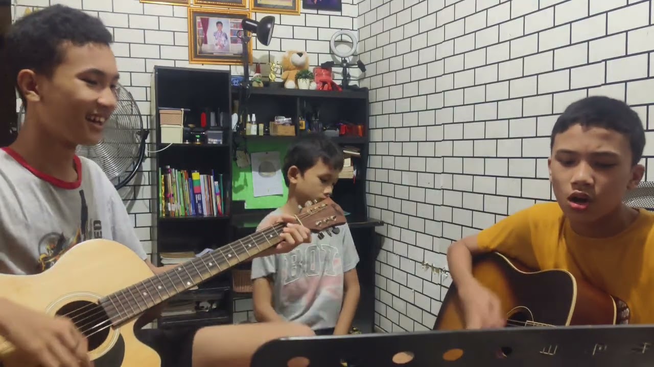 ( Dont Look Back In Anger )#oasis# cover trio rjm manru