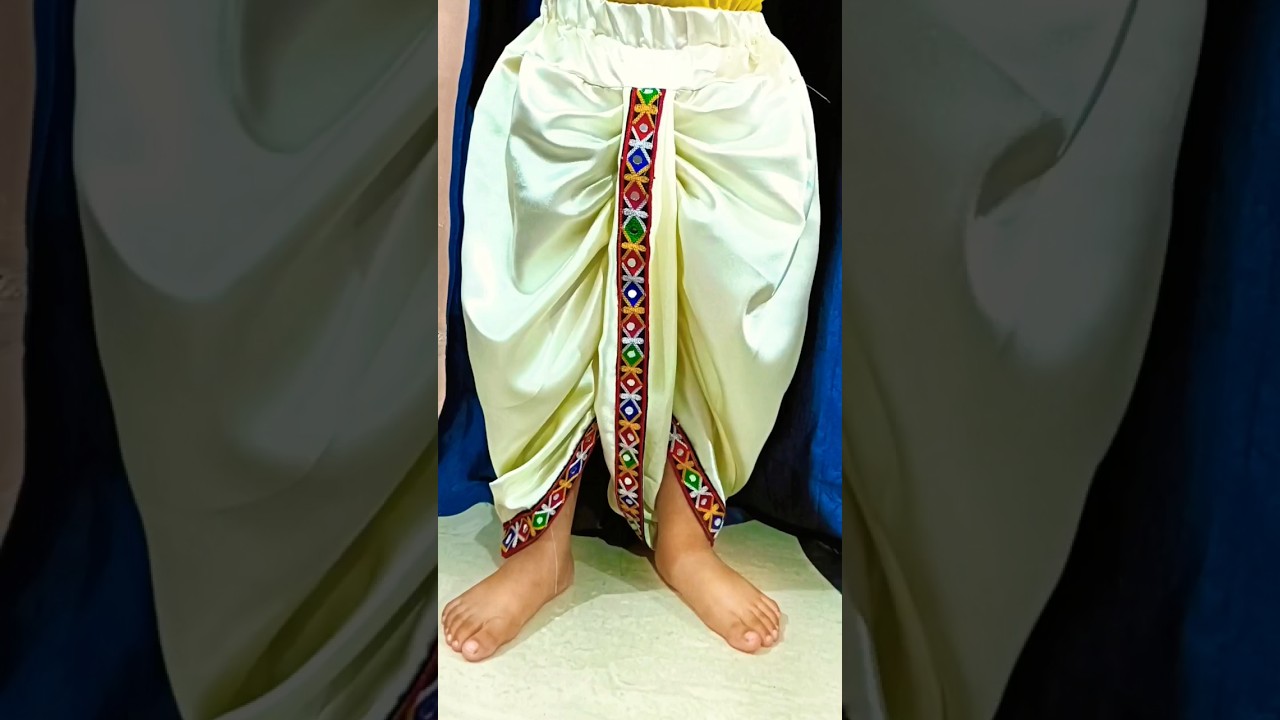 dhoti cutting and stitching#diy #clothingdesign #Krishna Janmashtami