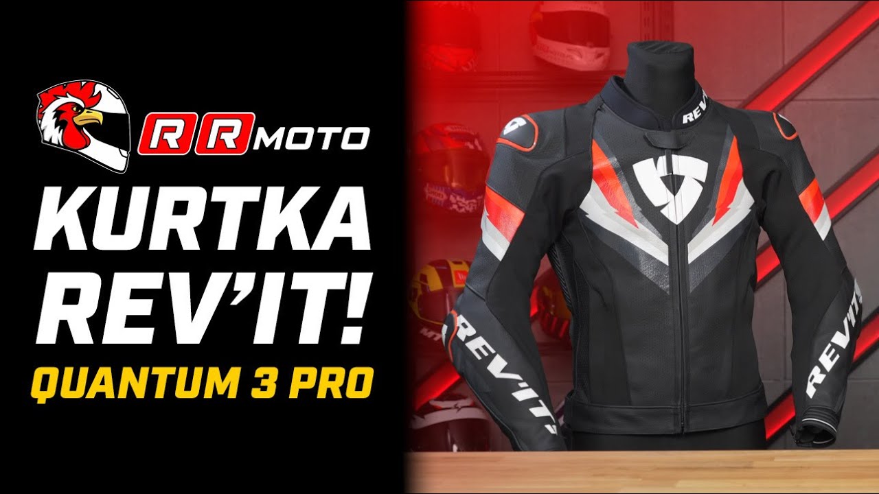 REVIT QUANTUM 3 PRO - sportowa kurtka motocyklowa sk&oacute;rzana z certyfikatem AAA