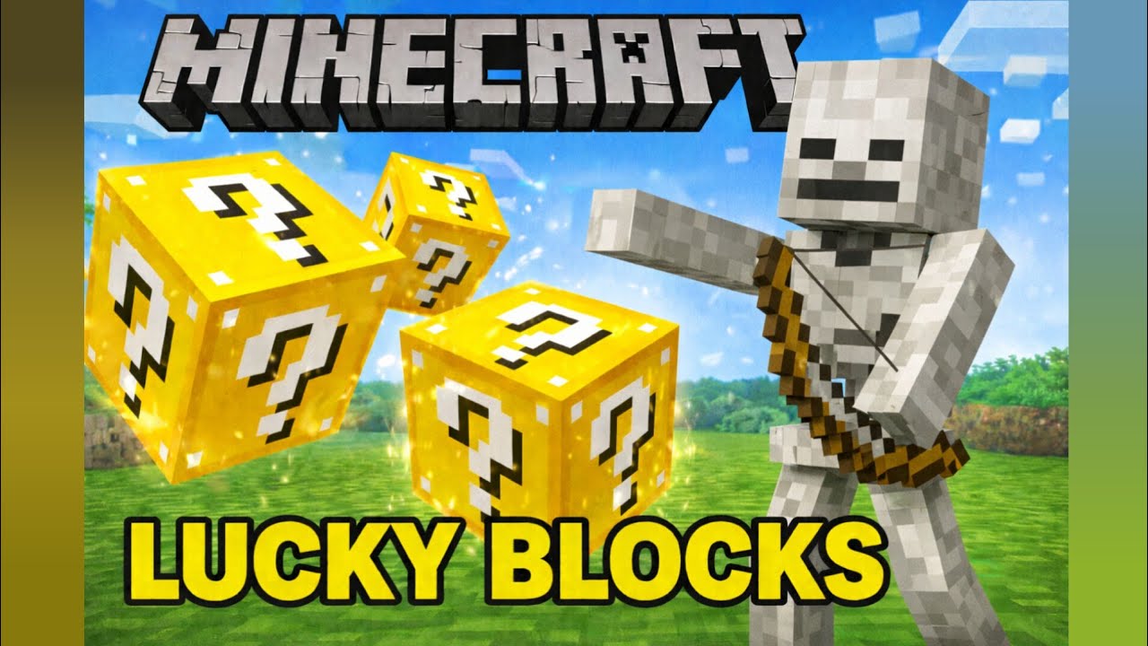 Выживание скелетов в Minecraft: Испытание «Счастливый блок»