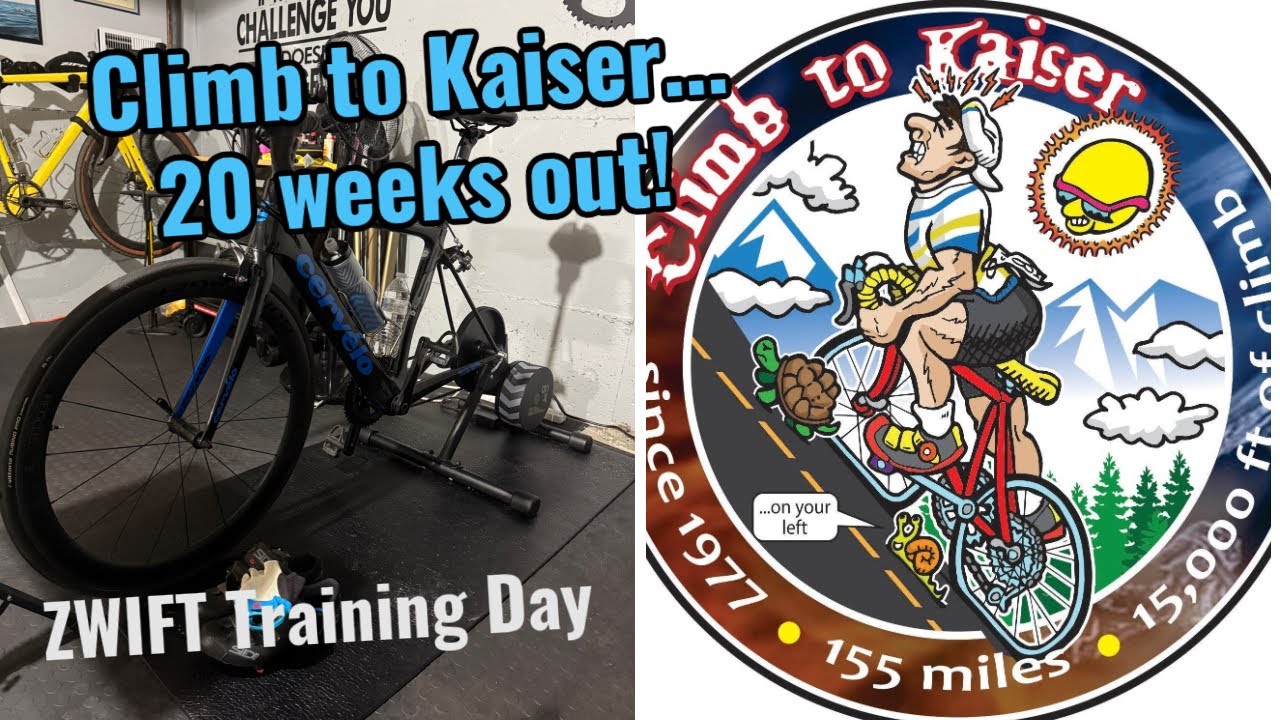 ZWIFT Training for Climb to Kaiser Biking