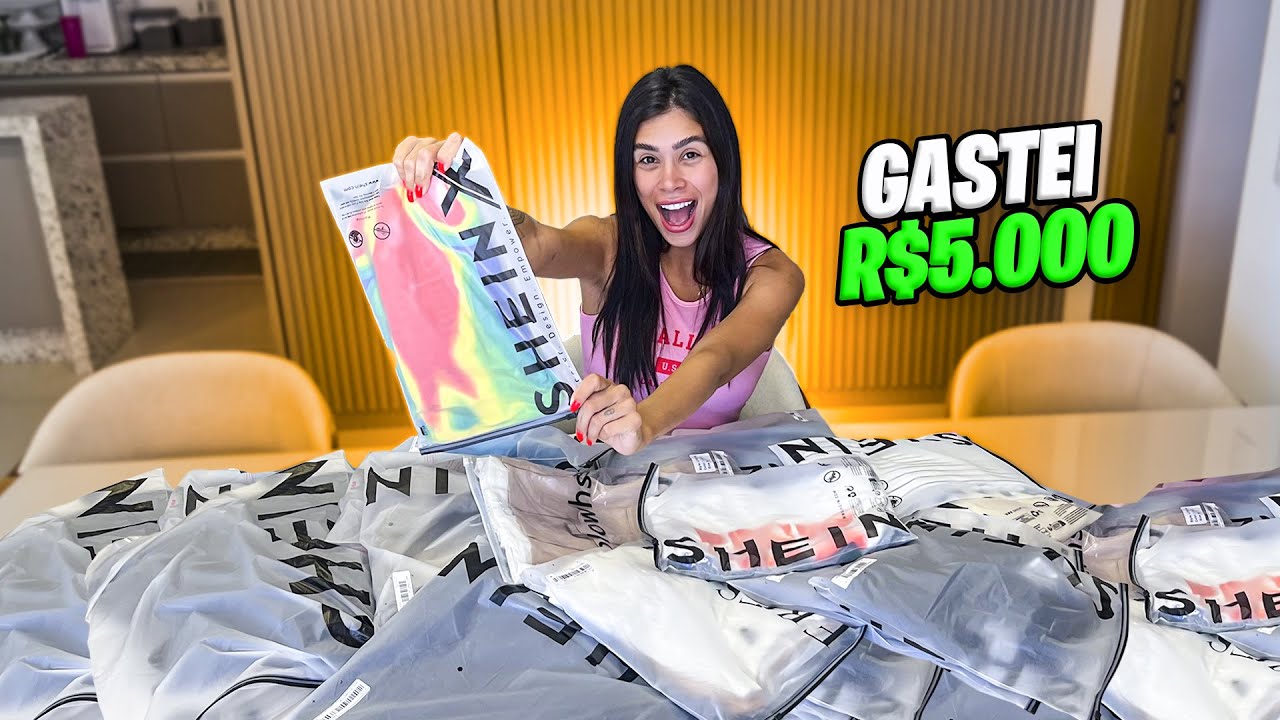 ESSA FOI A MINHA MAIOR COMPRA NA SHEIN!!  *gastei todo meu dinheiro*