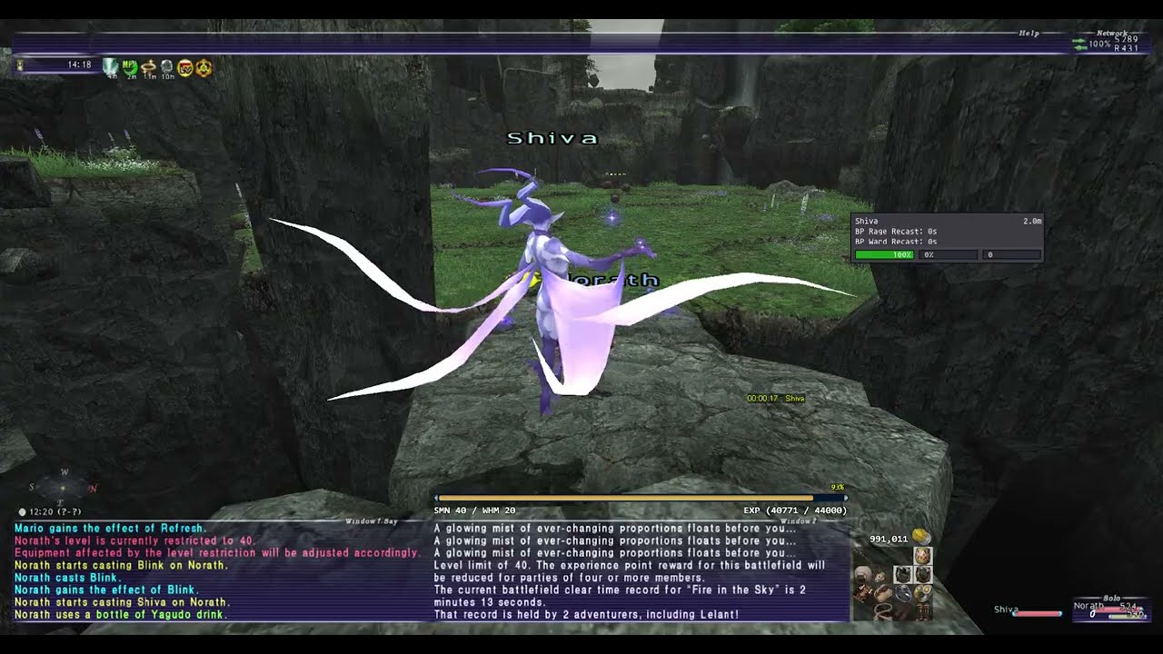 FFXI - Horizonxi ENM Fire in the Sky Summoner solo