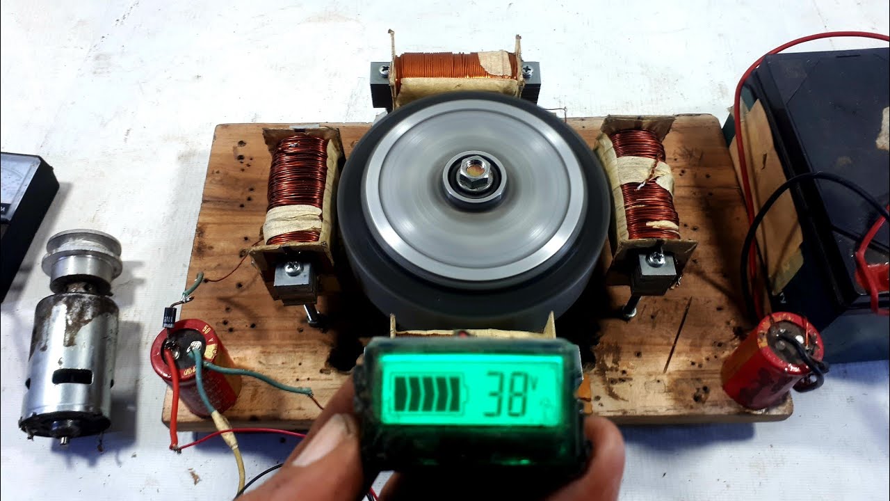 Membuat dinamo sumber energi listrik brushless yang praktis