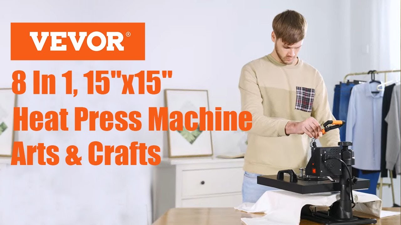 VEVOR 8 in 1 Heat Press Machine - For T-Shirts 15