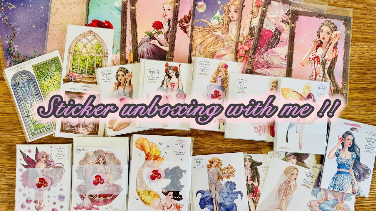 JOURNALING STICKER UNBOXING !!!! 📦💖