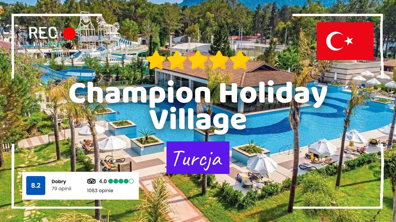 🇹🇷 Champion Holiday Village – 5★ Beldibi, Turcja – las, plaża i relaks dla całej rodziny