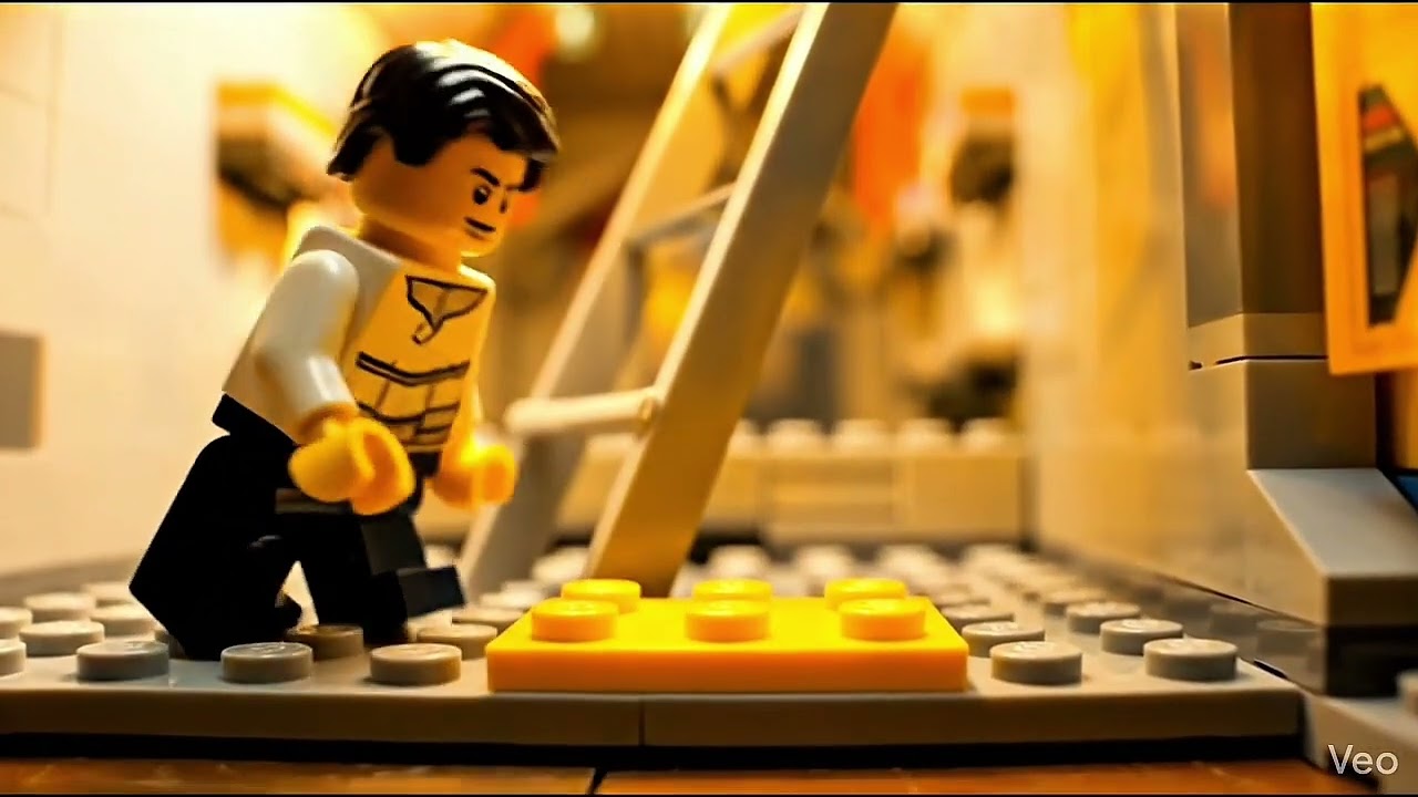 Процесс сборки железной дороги LEGO