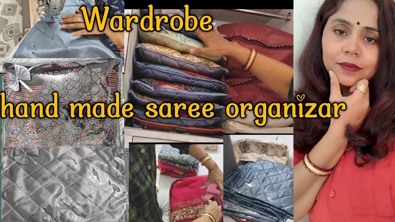 Wardrobe cleaning or cloth organizar handmade at home#organizer #handmade #diwalispecial 