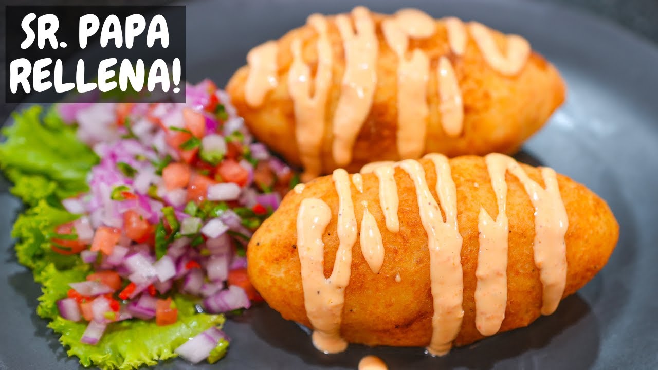 Asi preparo mi Papa rellena con guiso de carne | Abelca