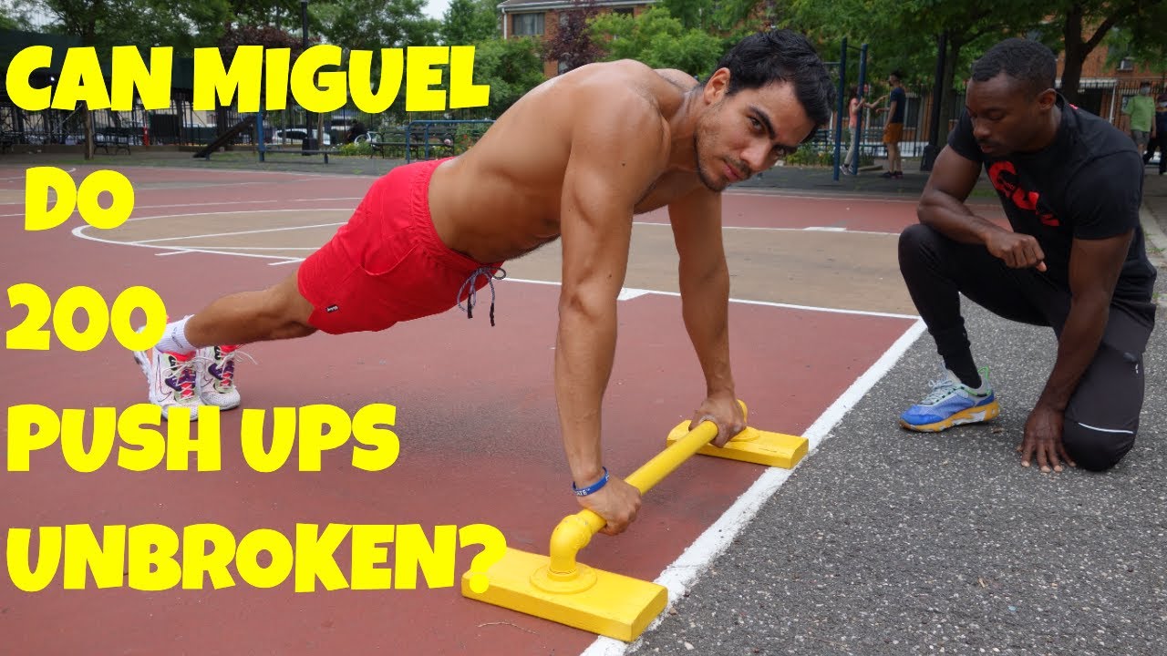 Can Miguel do 200 PUSH UPS Unbroken? | That's Good Money