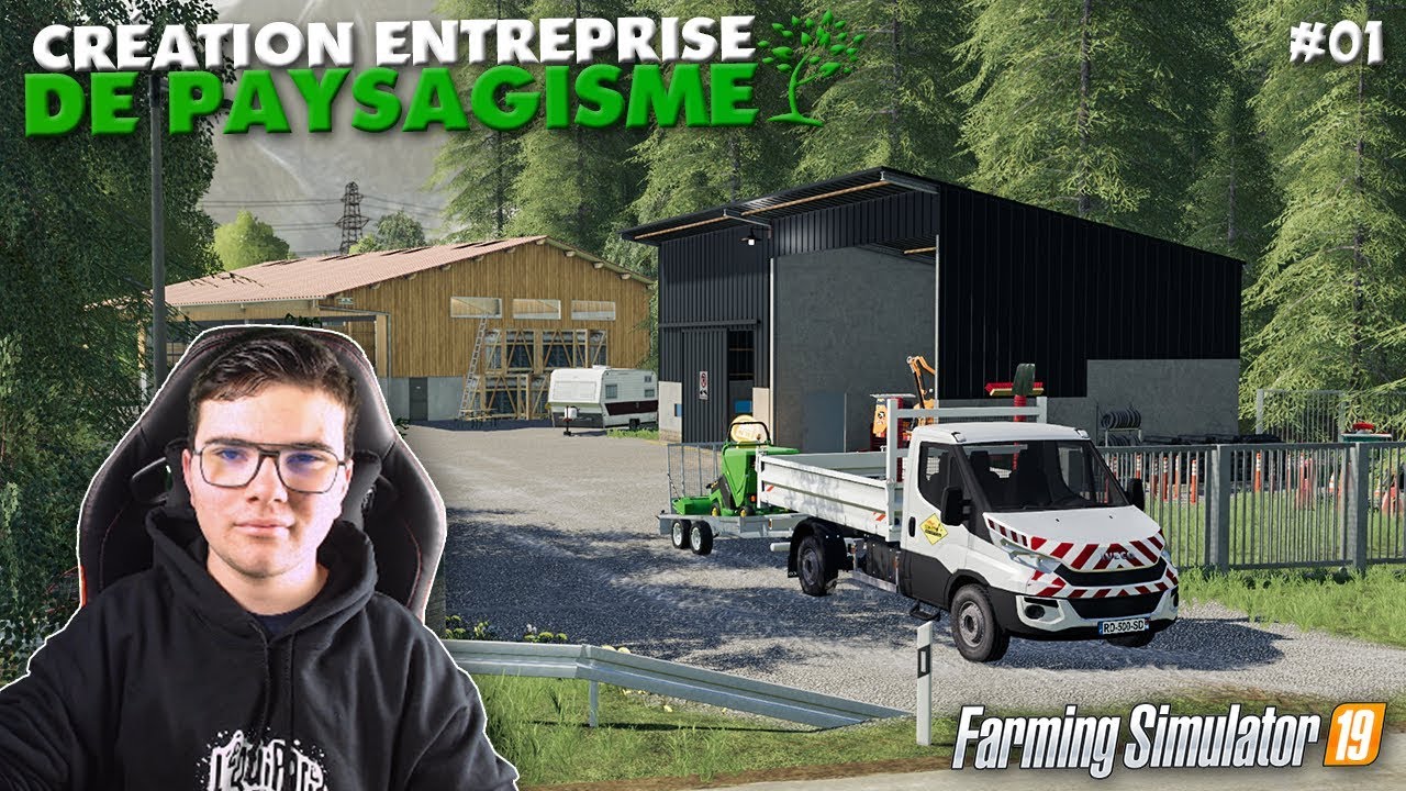 JE CR&Eacute;&Eacute; MA NOUVELLE ENTREPRISE DE PAYSAGISTE ! [FS19] 🚜