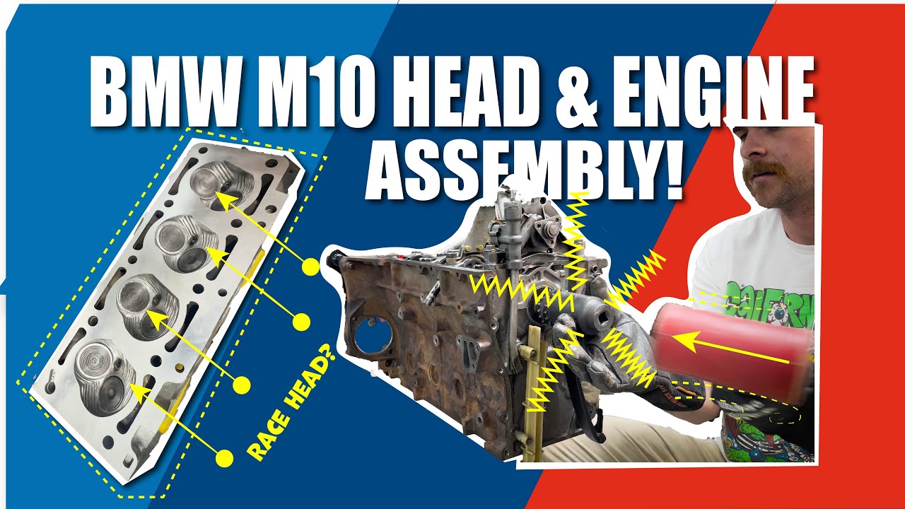 BMW m10 engine and head assembly
