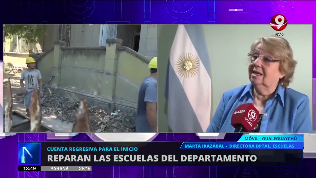 Reparan las escuelas del Departamento Gualeguaychú