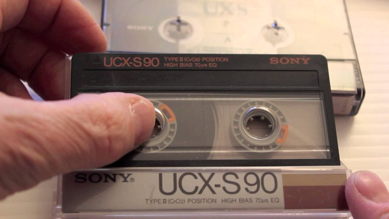 SONY UCX • UCX S • UX • UX S • UX ES • UX Pro TYPE II CASSETTES 1985 to 1995