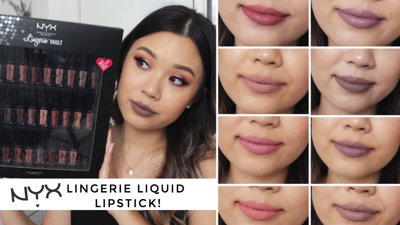 NYX LIP LINGERE LIQUID LIPSTICK • 29 SHADES SWATCHED