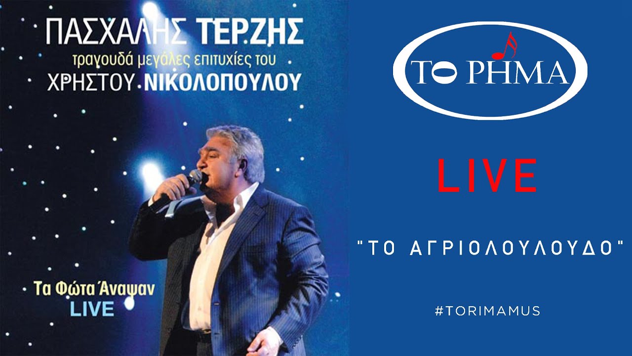 Το Αγριολούλουδο | Πασχάλης Τερζής - LIVE | Official Music Video | HQ