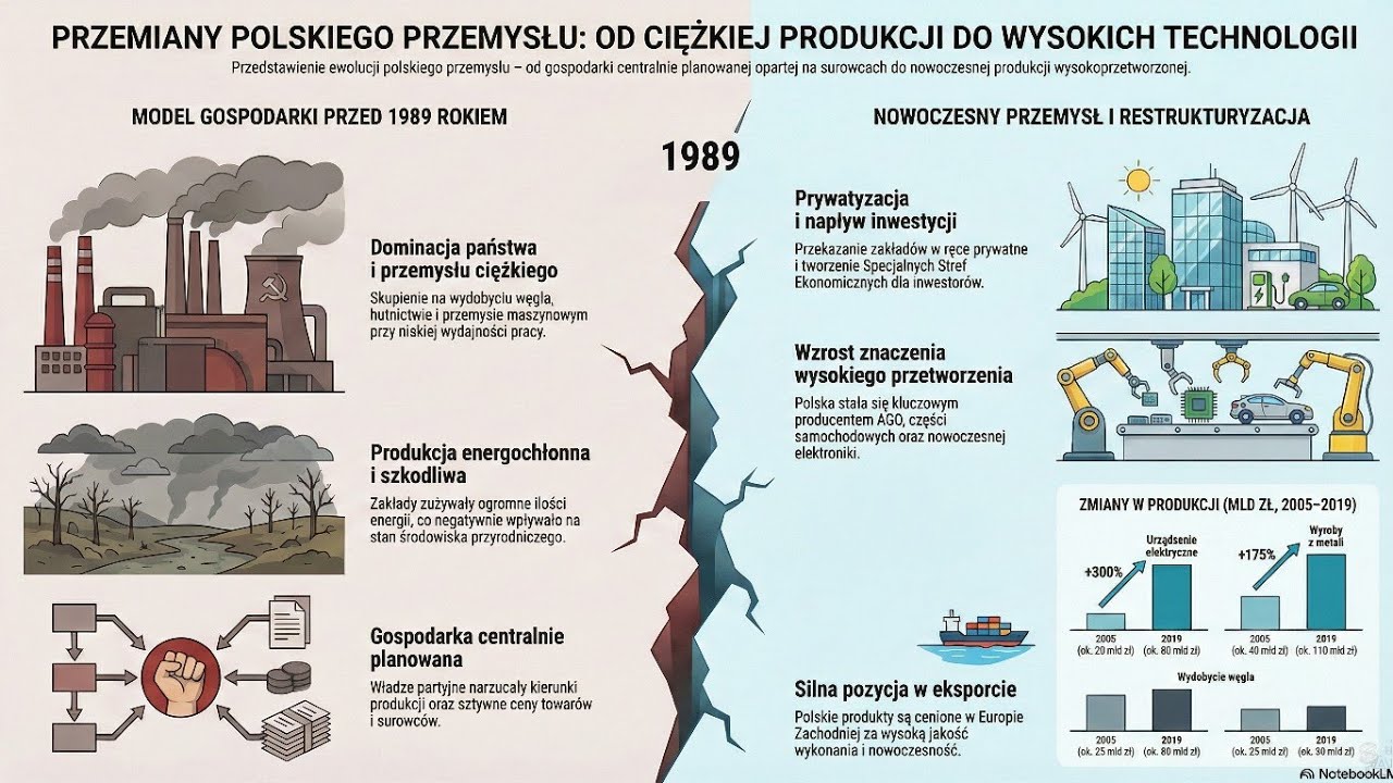 Transformacja gospodarcza Polski: restrukturyzacja i prywatyzacja przemysłu